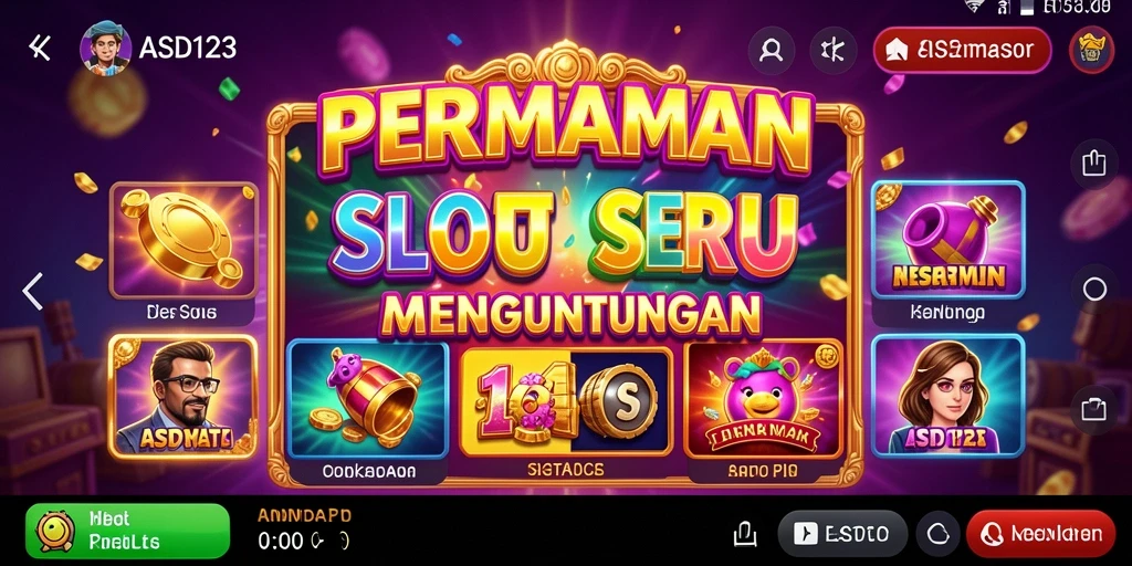 Screenshot utama ASD123 menampilkan gameplay Slot yang mendebarkan.