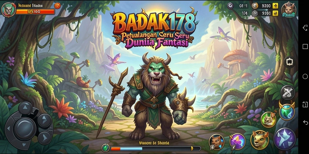 Tampilan gameplay yang mendebarkan dari BADAK178 saat menjelajahi dunia fantasi.