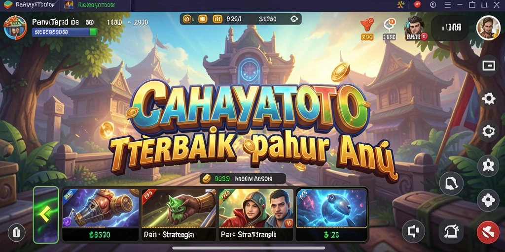 Screenshot gameplay CAHAYATOTO, menunjukkan strategi yang mendalam.