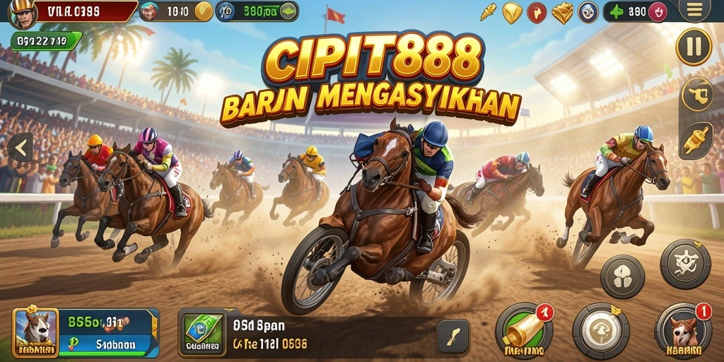 Screenshot utama CIPIT88 menampilkan aksi balapan mendebarkan dengan grafik berkualitas.