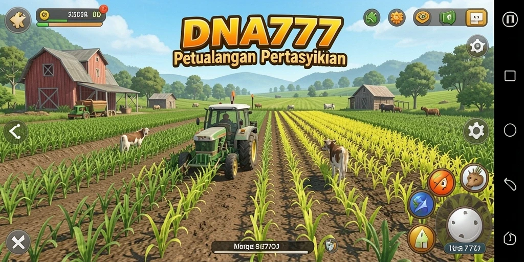 Tampilan gameplay menarik dengan elemen pertanian yang seru.