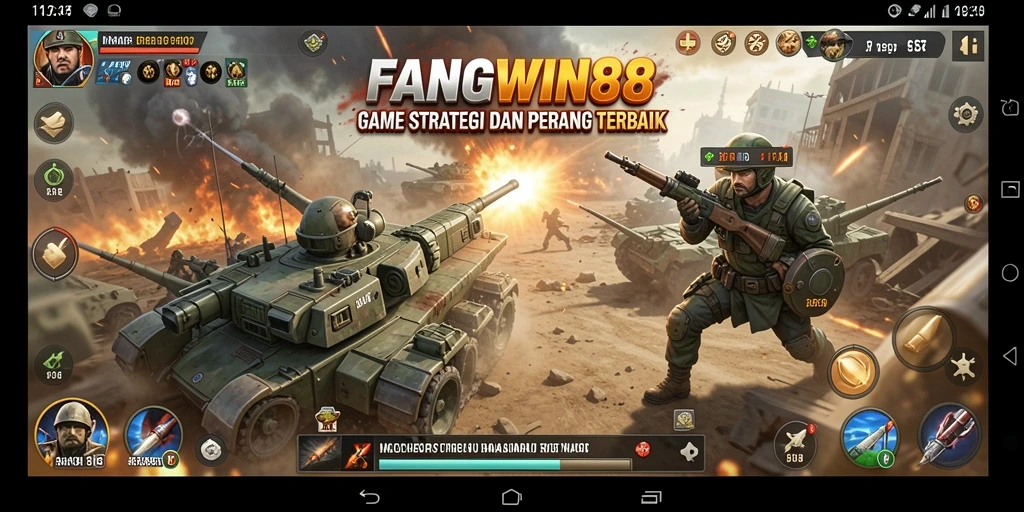Gameplay FANGWIN88 menampilkan pertempuran strategi yang mendebarkan.