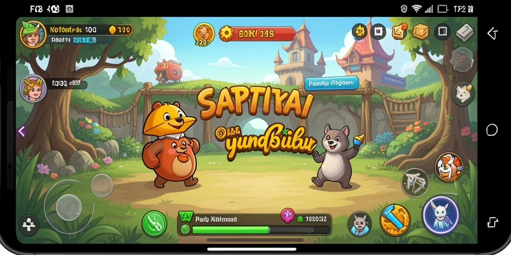 Tangkapan layar gameplay FO8 yang penuh warna dan seru.