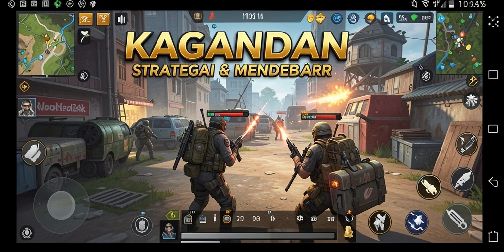 Menggambarkan aksi seru dalam KAGANDAN dengan gameplay SLG.