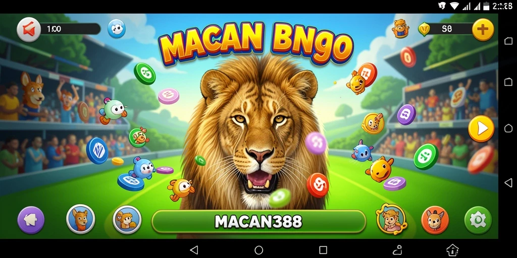 Screenshot utama MACAN388 menampilkan gameplay Bingo yang seru.