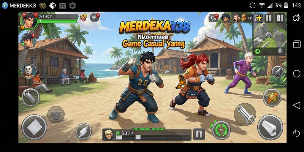 Tangkapan layar permainan <strong>MERDEKA138</strong> yang menunjukkan momen seru dalam gameplay.
