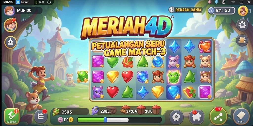 Tampilan gameplay seru dalam MERIAH4D yang menantang.