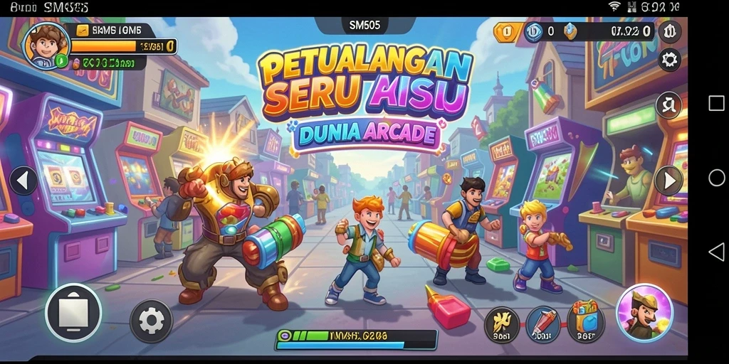Gameplay SM605 yang penuh aksi dan tantangan.