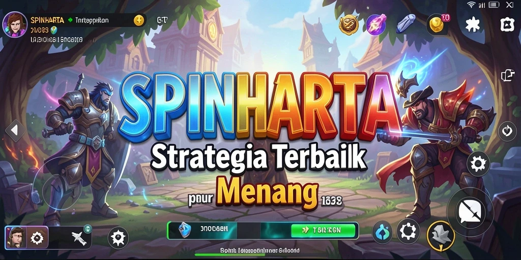 Tampilan gameplay SPINHARTA yang mendebarkan dengan strategi yang cerdas.