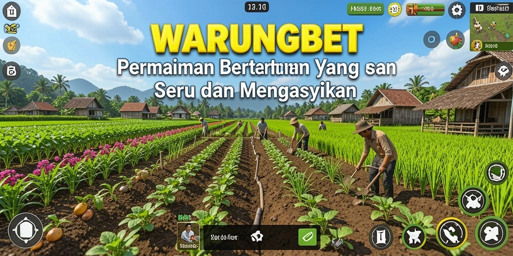 Tangkapan layar gameplay <strong>WARUNGBET</strong> menampilkan kebun yang hijau dan subur.